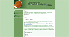 Desktop Screenshot of myfootballnews.com