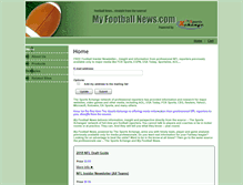 Tablet Screenshot of myfootballnews.com
